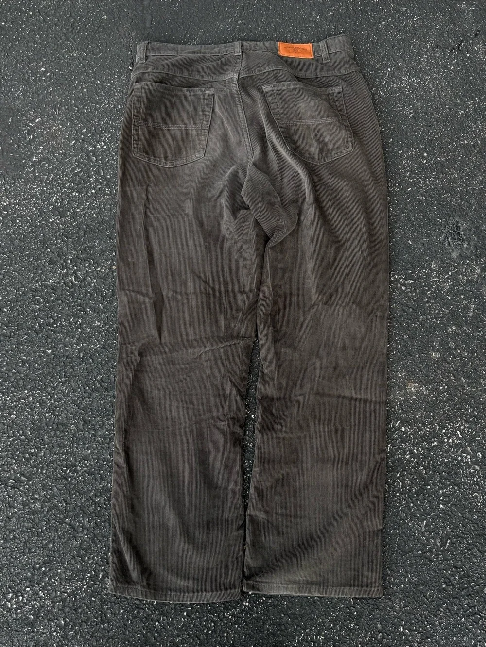 Bills Khakis Corduroy Pants Mens Size 36x30 Charcoal Grey 5 Pocket Made in USA
